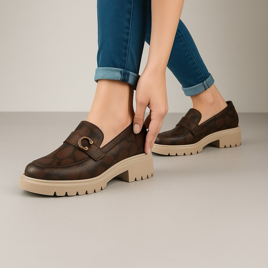 COACH RESTOCK – Women High Heels Shoes(Brown)