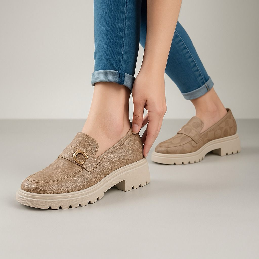 COACH RESTOCK – Women High Heels Shoes(Beige)