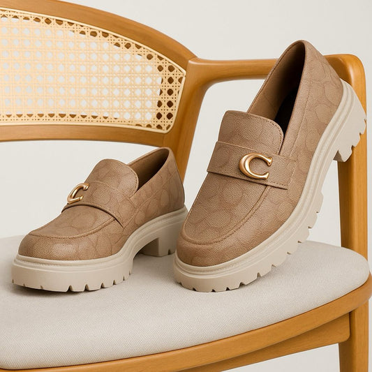 COACH RESTOCK – Women High Heels Shoes(Beige)