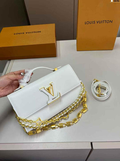 LOUIS VUITTON CAPUCINES – Women Wallet On Chain(White)