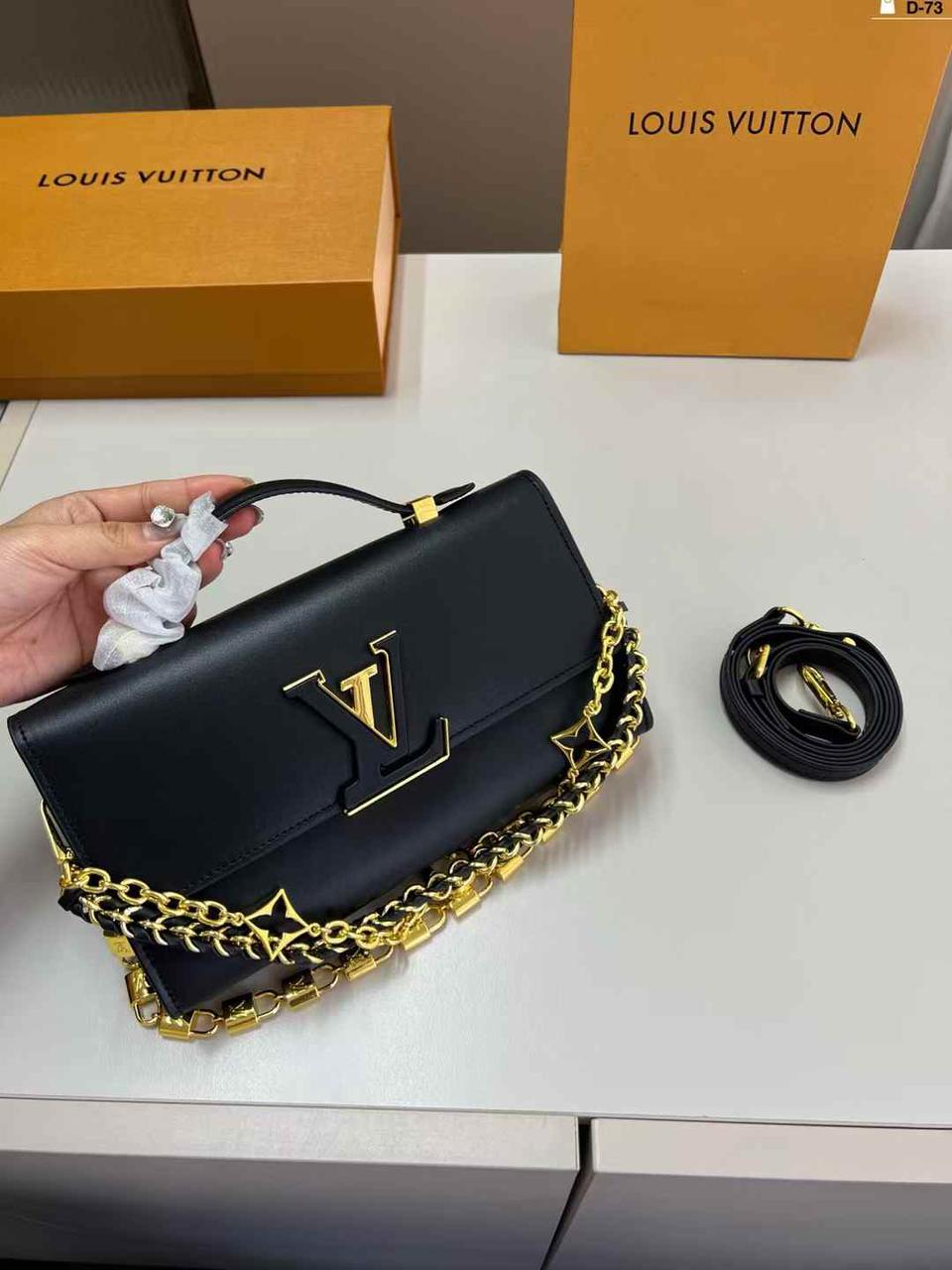 LOUIS VUITTON CAPUCINES – Women Wallet On Chain(Black)