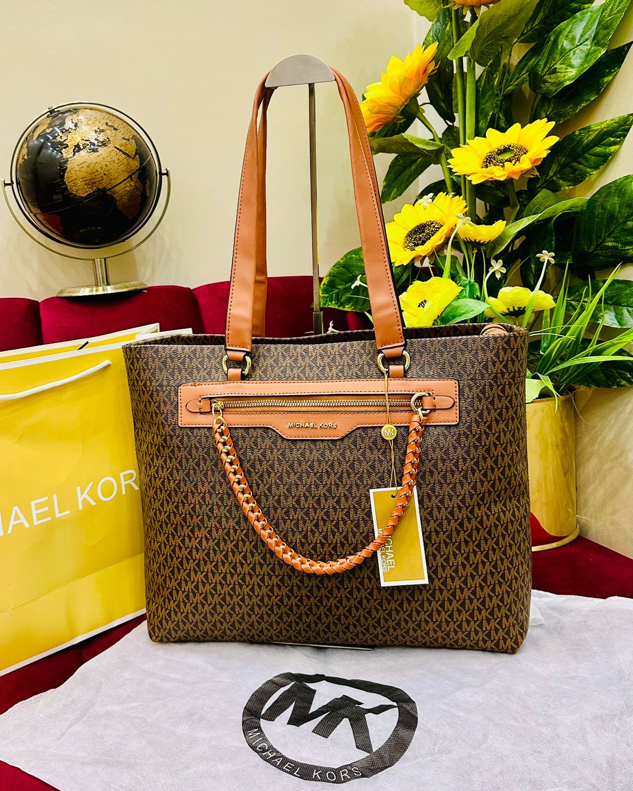 MICHAEL KORS – Women Tote Bag (AAA Master Quality)(Brown)