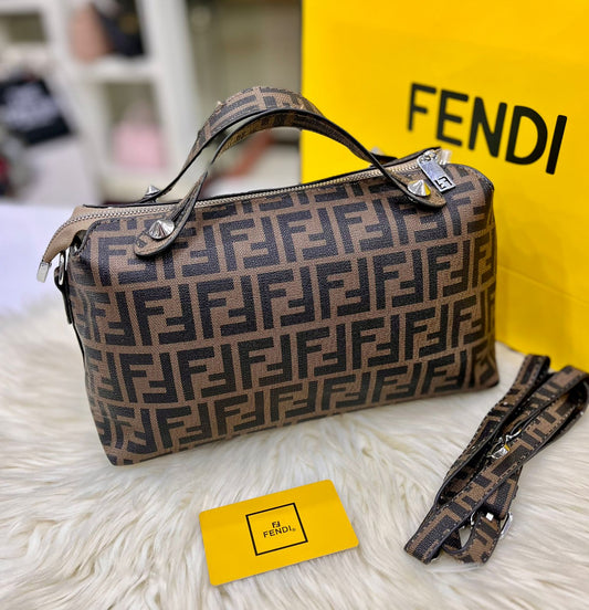 FENDI – Women Hand Bag (With Long Belt)(Black/Brown)