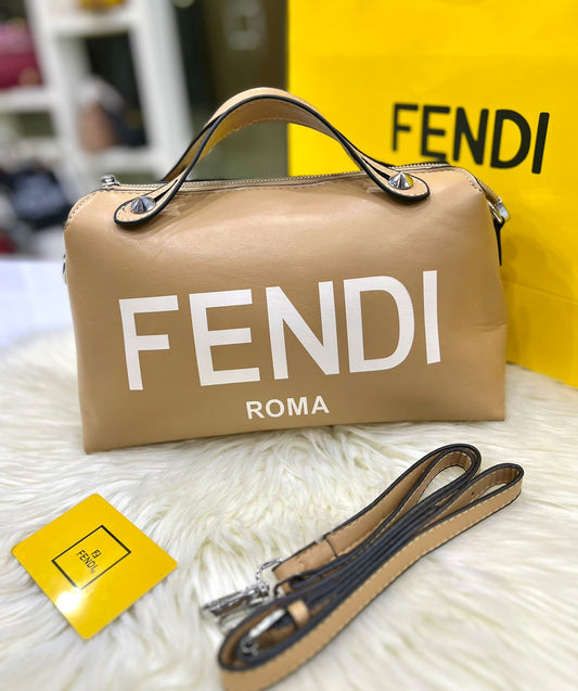 FENDI – Women Hand Bag (With Long Belt)(Beige)