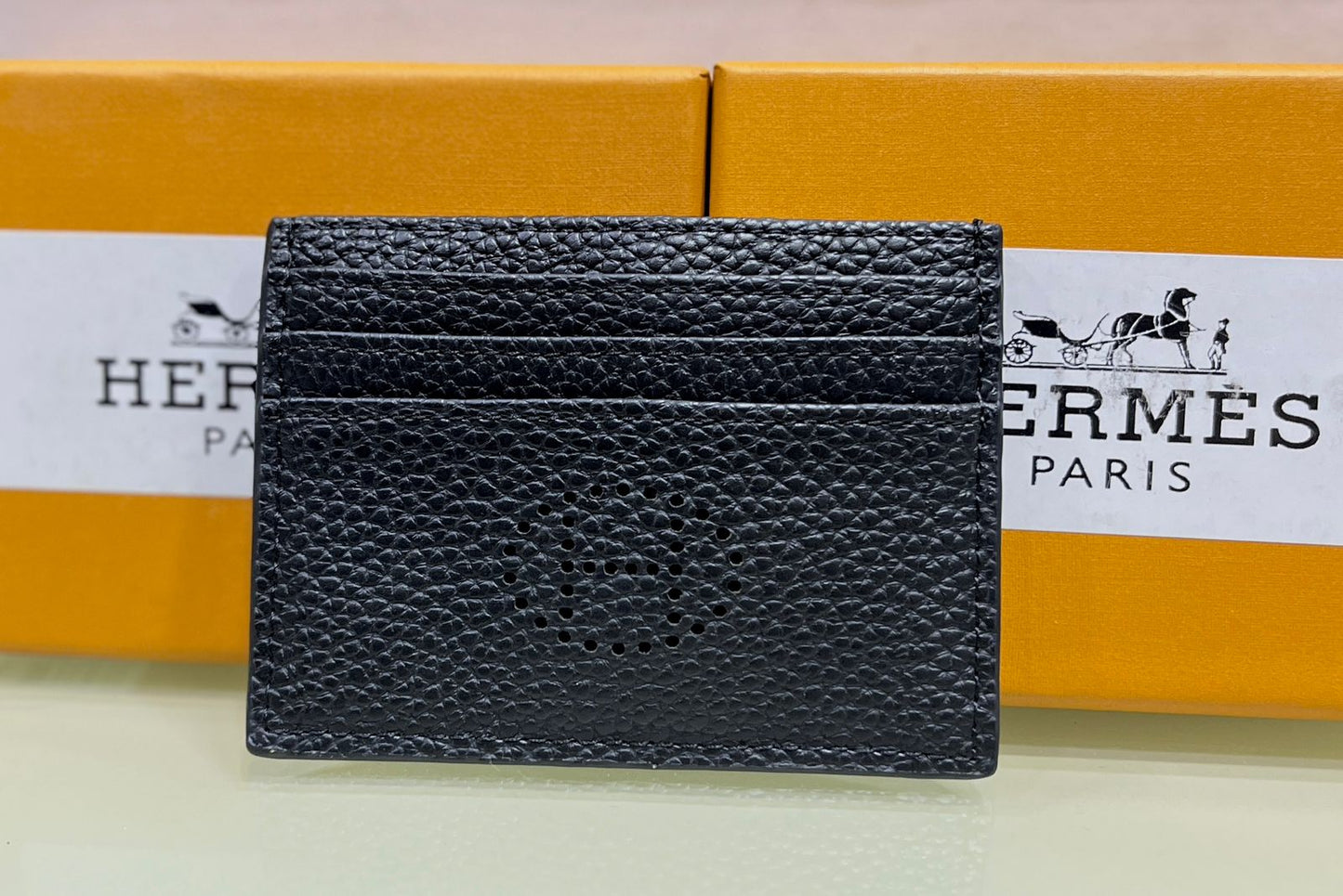 HERMES – High Quality Branded Card Holder (Unisex)(Black)