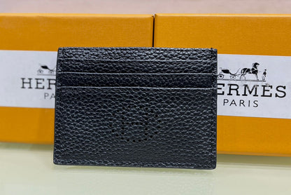 HERMES – High Quality Branded Card Holder (Unisex)(Black)