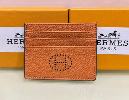 HERMES – High Quality Branded Card Holder (Unisex)(Brown)