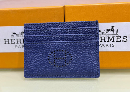 HERMES – High Quality Branded Card Holder (Unisex)(Blue)