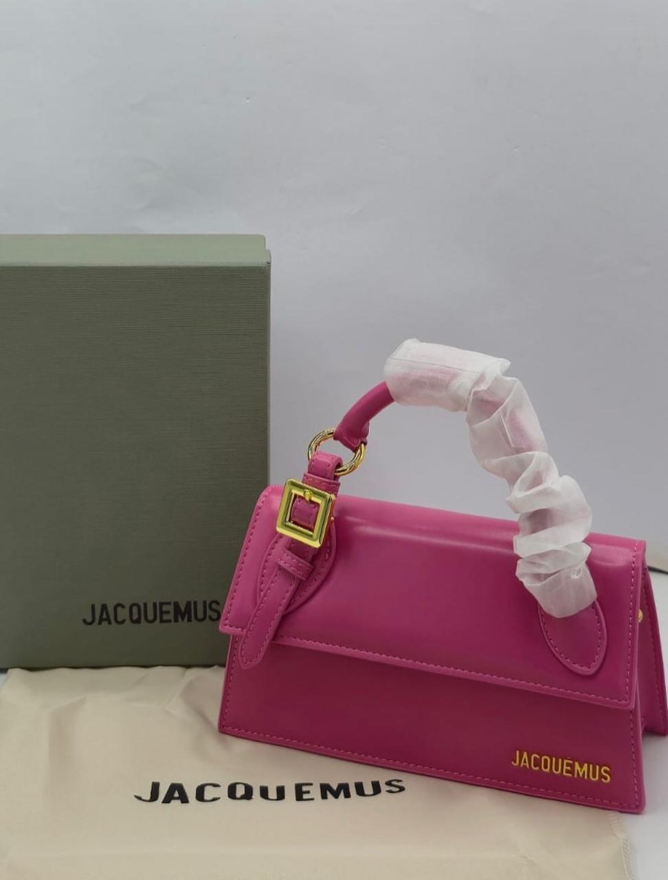 JACQUEMUS – The Long Chiquito Women Bag (With Buckle)(Pink)