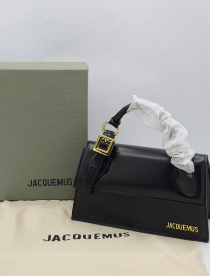 JACQUEMUS – The Long Chiquito Women Bag (With Buckle)(Black)