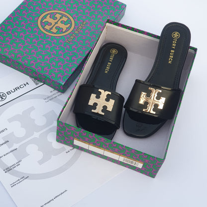 TORY BURCH RESTOCK – Women Elenor Slides (Black)