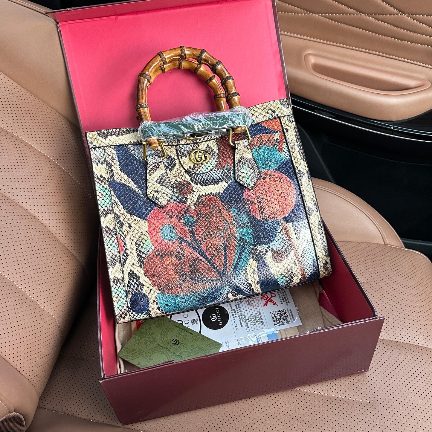 GUCCI RESTOCK – Bamboo Series Women Bag (Colorful)