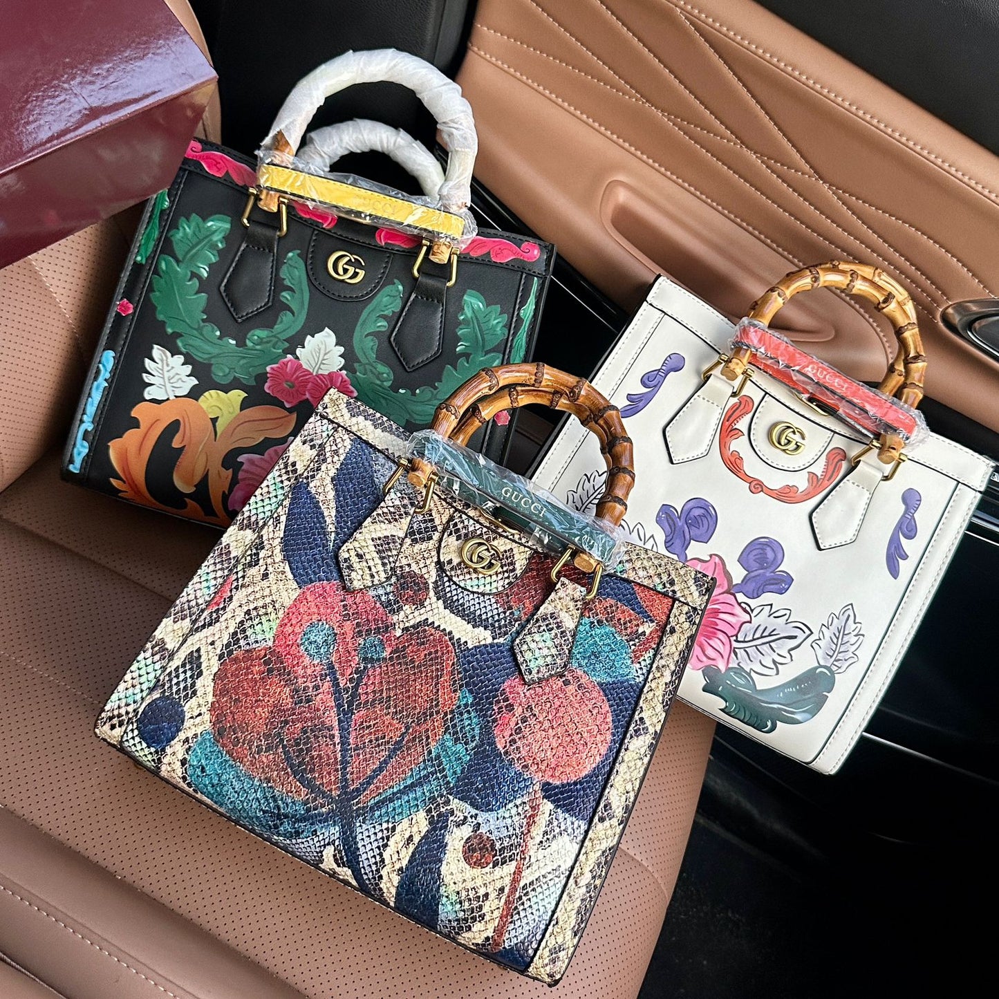 GUCCI RESTOCK – Bamboo Series Women Bag (Colorful)
