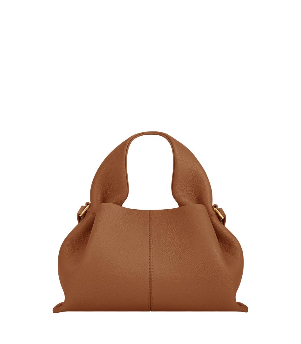 POLENE Numero Neuf Mini – Women Bag (Textured Ebony Edition) (Brown)