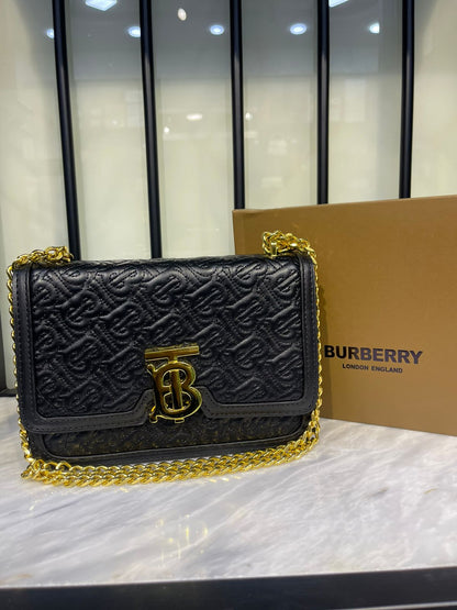 BURBERRY TB Small Shoulder – Women Bag (With Chain Strap)
