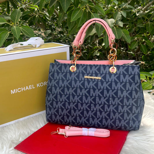 MICHAEL KORS – Elegant Handbag with Long Belt (Blue)