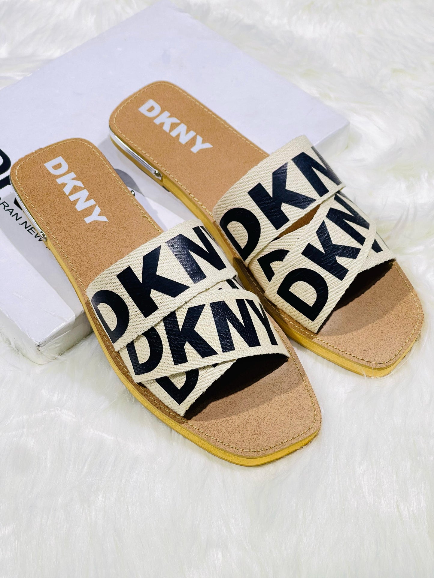 RESTOCKED – DKNY Soft Flats (Beige)