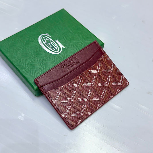 Goyard – Mini Wallets / Card Holders (Maroon)