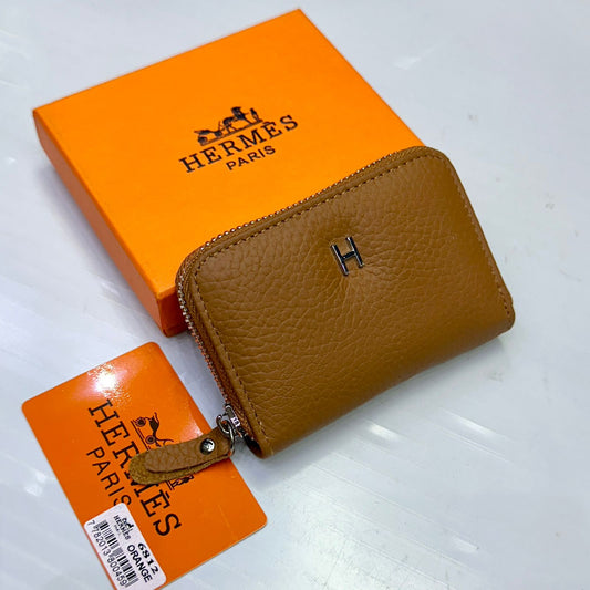 Hermès – Mini Wallets / Card Holders (Brown)