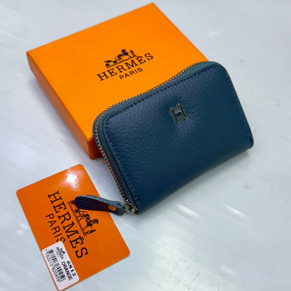 Hermès – Mini Wallets / Card Holders (Blue)