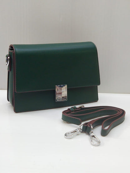 GIVENCHY – Premium Clutch with Long Belt (Dark Green)