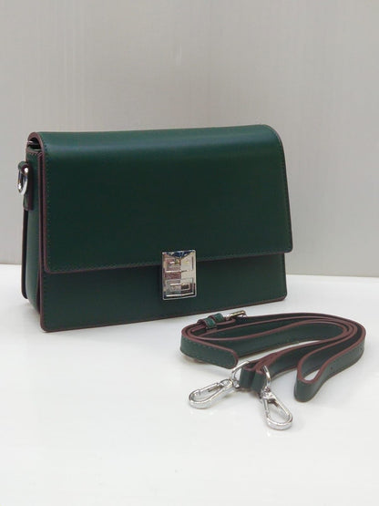 GIVENCHY – Premium Clutch with Long Belt (Dark Green)