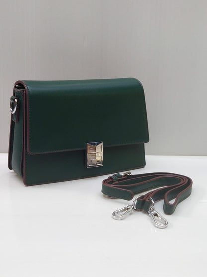 GIVENCHY – Premium Clutch with Long Belt (Dark Green)