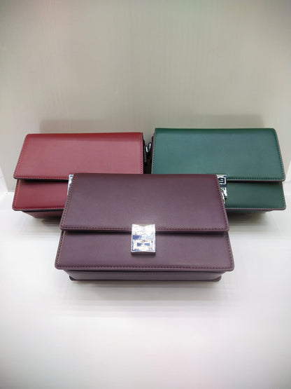 GIVENCHY – Premium Clutch with Long Belt (Dark Green)