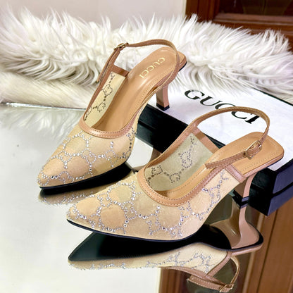 GUCCI NEW ARRIVAL – Women Slippers (Golden)