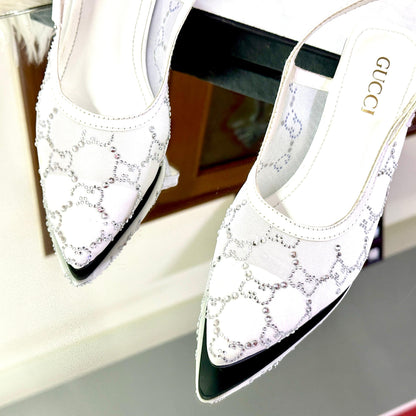 GUCCI NEW ARRIVAL – Women Slippers (Silver)