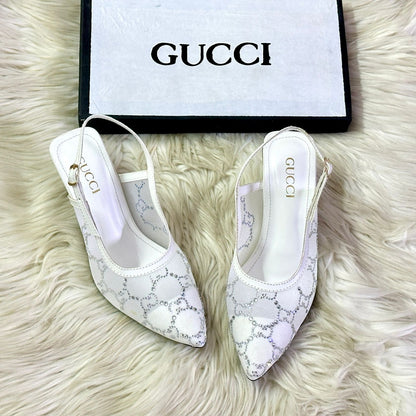 GUCCI NEW ARRIVAL – Women Slippers (Silver)