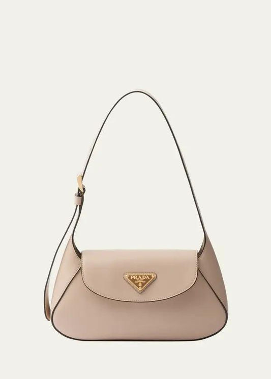 PRADA SMALL FLAP SHOULDER – Women Bag (Beige)