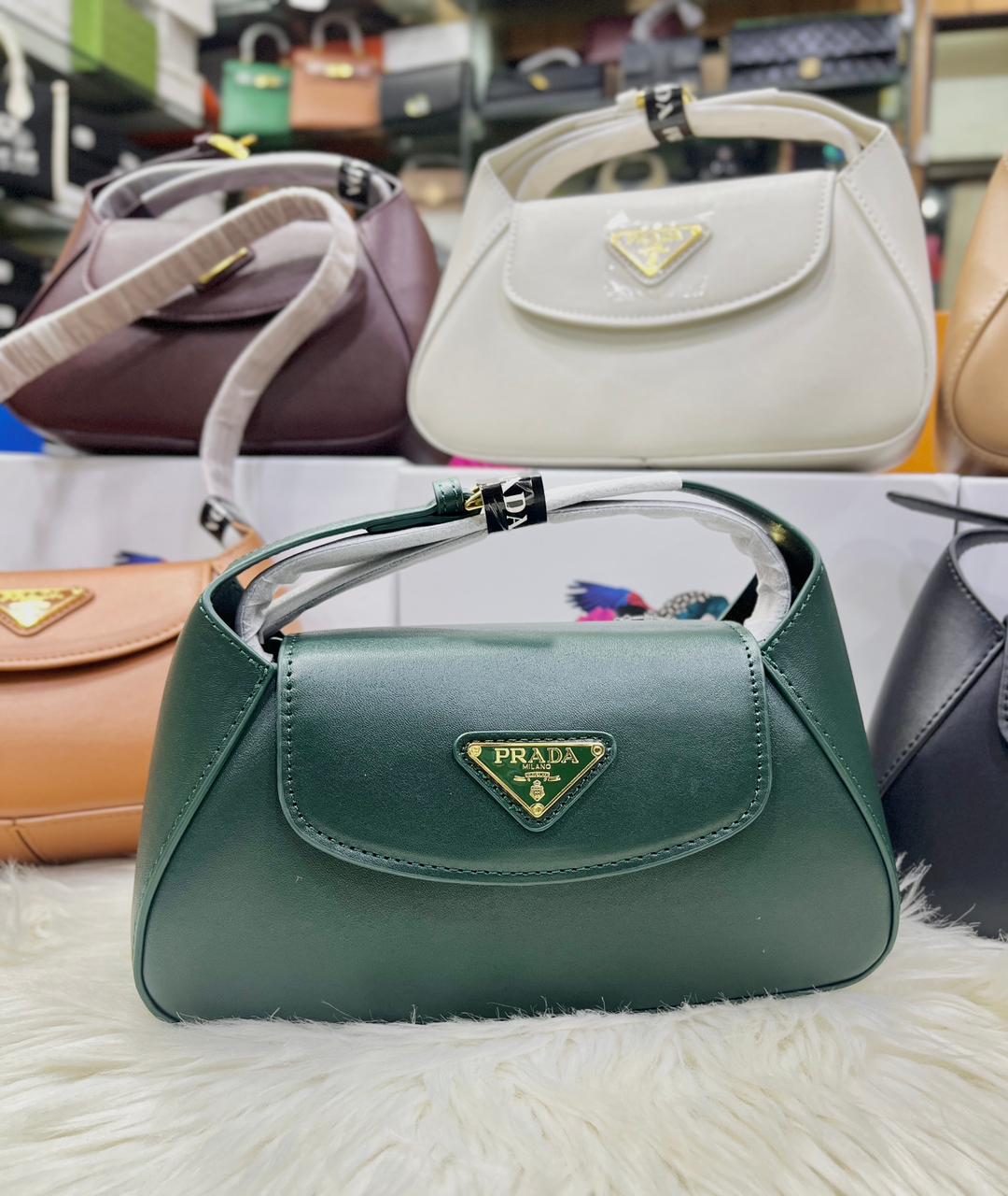 PRADA SMALL FLAP SHOULDER – Women Bag (Green)