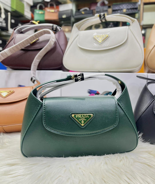 PRADA SMALL FLAP SHOULDER – Women Bag (Green)