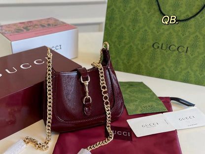 GUCCI JACKIE NOTTE MINI – Women Shoulder Bag (Maroon)