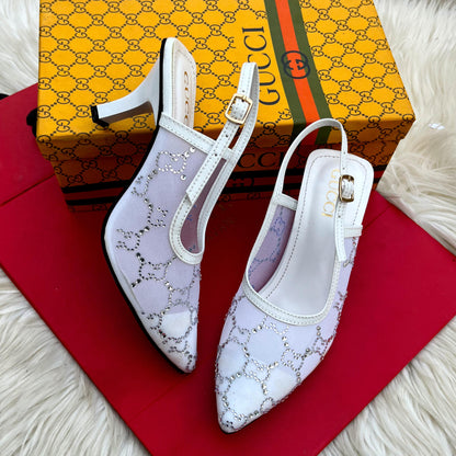 GUCCI – Women Heels Pump (White)