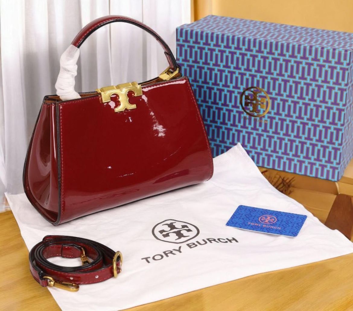 TORY BURCH MINI ELEANOR SATCHEL – Women Bag (Red)