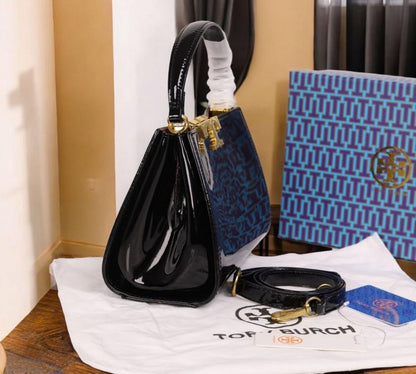 TORY BURCH MINI ELEANOR SATCHEL – Women Bag (Black)