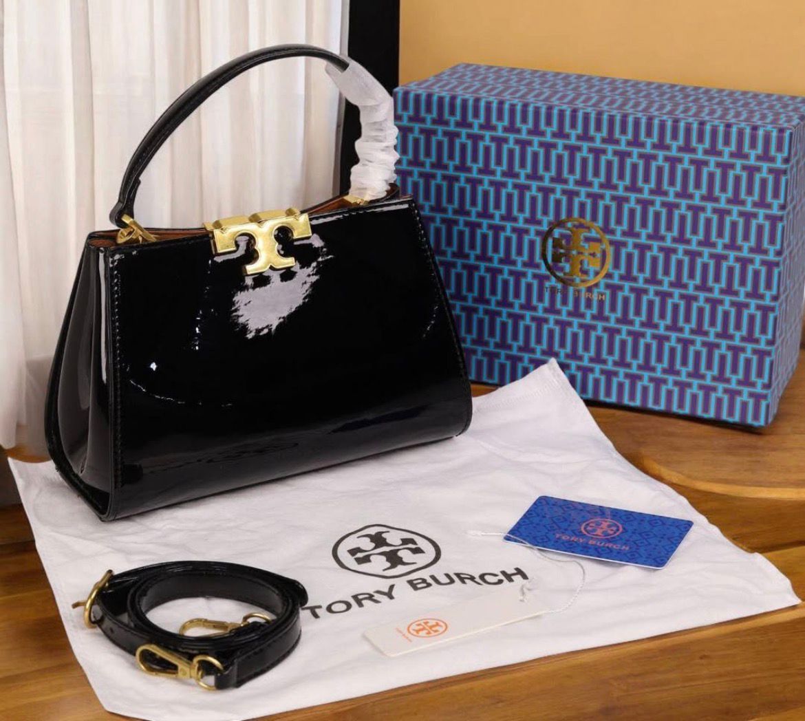 TORY BURCH MINI ELEANOR SATCHEL – Women Bag (Black)
