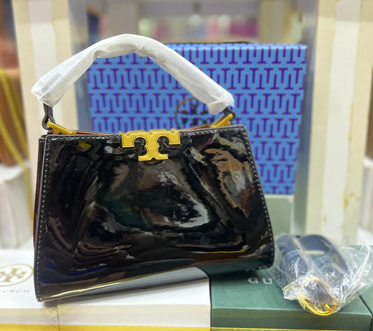 TORY BURCH MINI ELEANOR SATCHEL – Women Bag (Black)