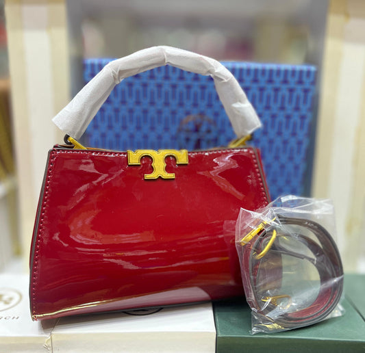 TORY BURCH MINI ELEANOR SATCHEL – Women Bag (Red)