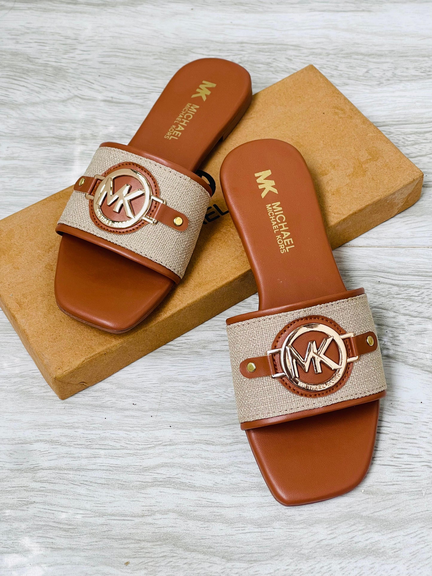 MICHAEL KORS FLATS – Women Shoes (Restocked) (Brown)