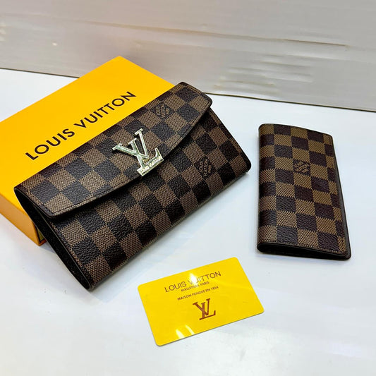 LOUIS VUITTON BRANDED WALLET WITH CARD HOLDER – Women Wallet (Coffee Brown)