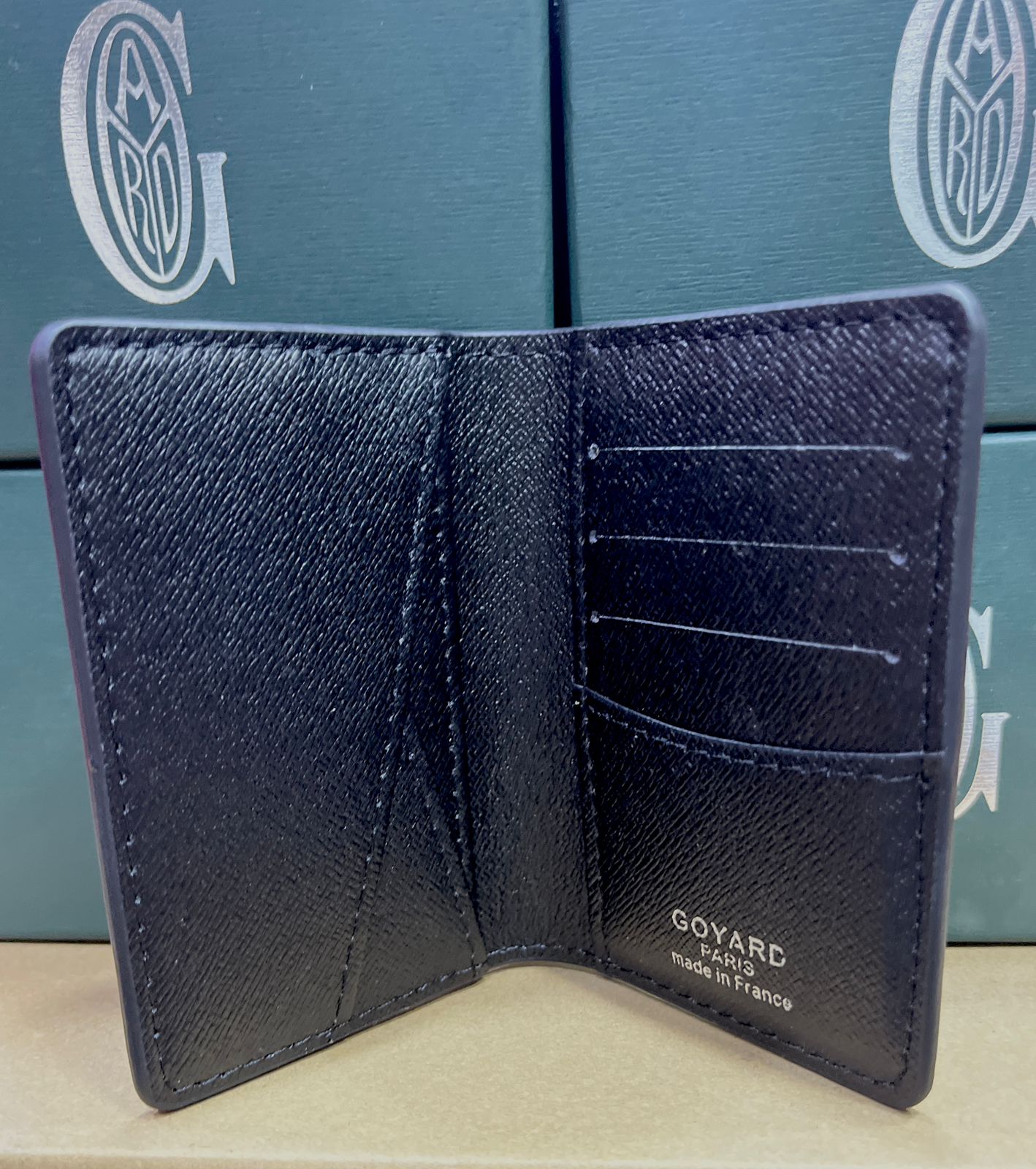 GOYARD SAINT-PIERRE CARD WALLET – Women Wallet (Black)