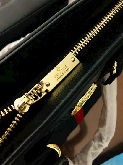 GUCCI SOFT LEATHER TOTE BAG – Women Bag (Black)