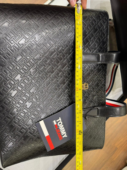 TOMMY HILFIGER ICONIC TOTE BAG – Women Bag (Black Design 1)