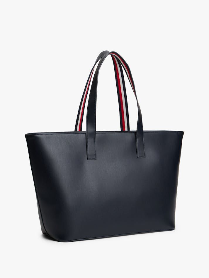 TOMMY HILFIGER ICONIC TOTE BAG – Women Bag (Black Design 2)