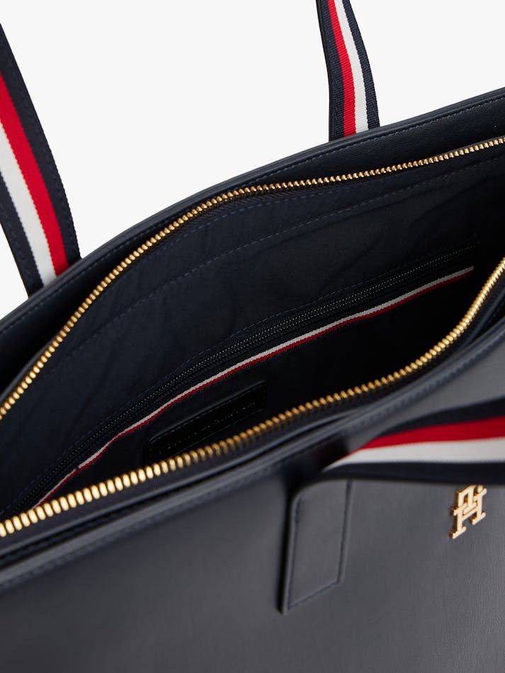TOMMY HILFIGER ICONIC TOTE BAG – Women Bag (Black Design 2)