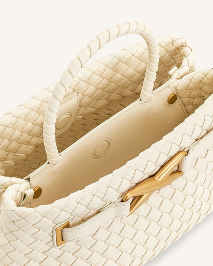 JW PEI ELORA WOVEN TOTE BAG – Women Bag (Cream)