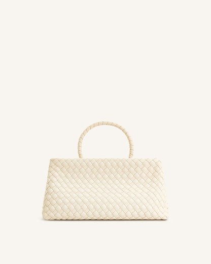 JW PEI ELORA WOVEN TOTE BAG – Women Bag (Cream)